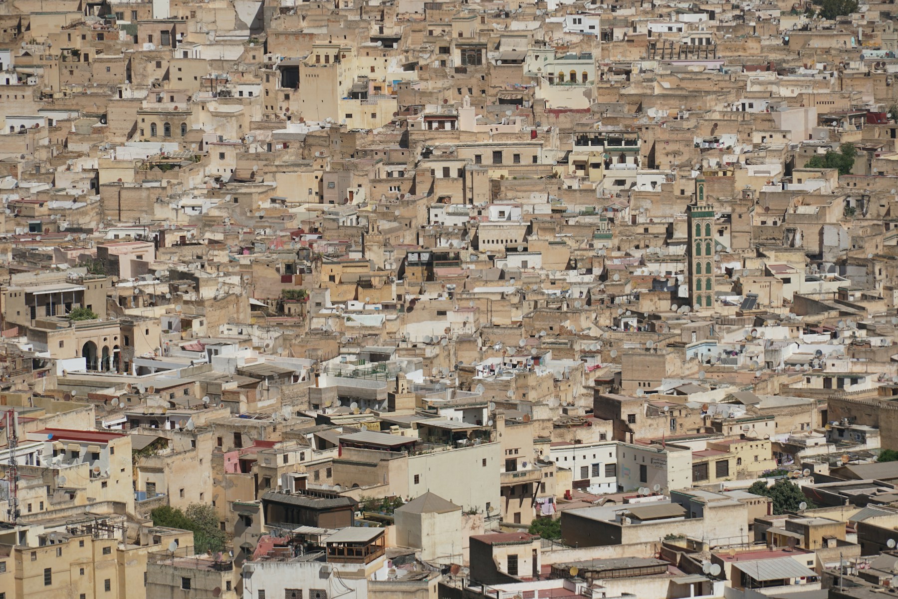 Vista de Fez en Marruecos